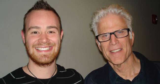 TV Star Ted Danson at Audio Productions to loop dialoge for CSI.